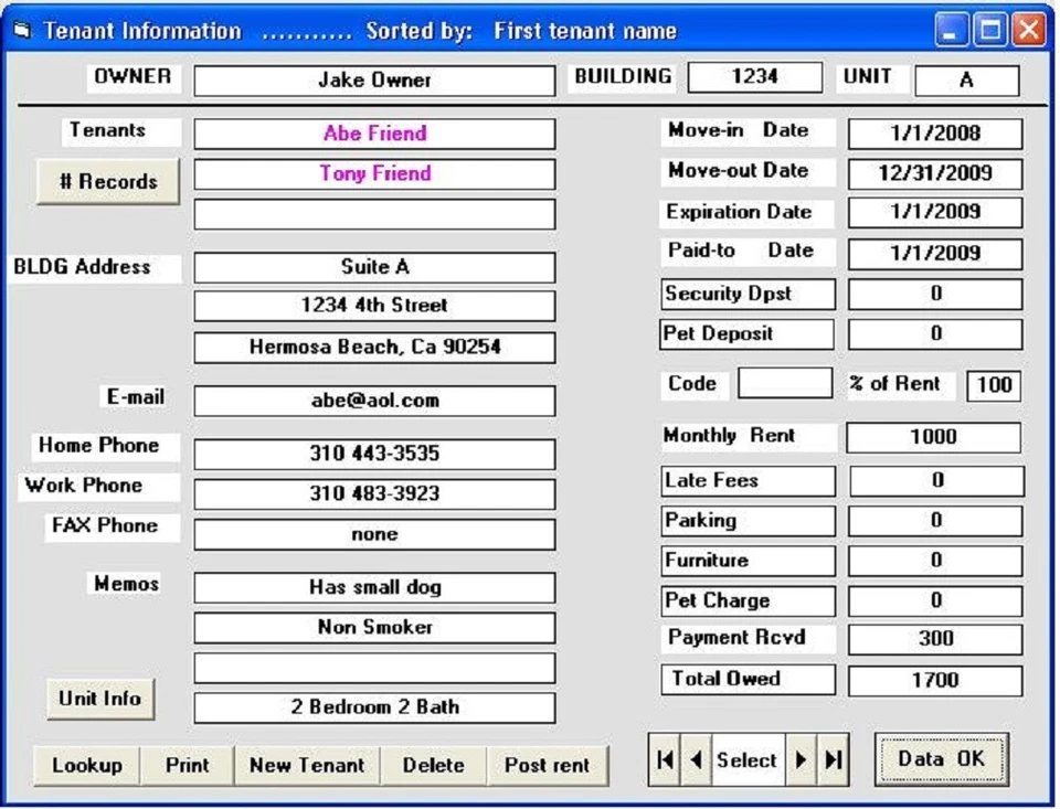 Sale - Property Management Software   - Rental Management - PMplus300 - Download - Image 4 of 4