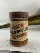 OG Edison Record/Sleeve W/cap As-is, Record Untested- Various Titles Unmatched