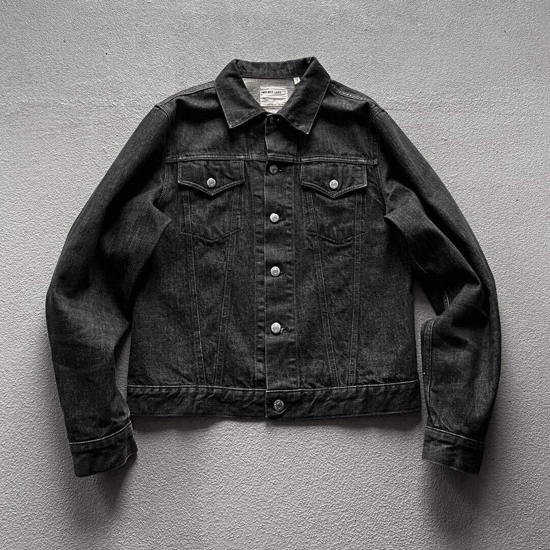 HELMUT LANG Classic Denim Blouson Jacket men Size 46 Sumi HELMUT LANG Classic Denim Blouson Jacket men Size 46 Sumi