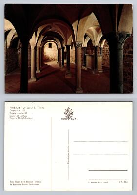 Firenze Chiesa di S. Trinita Crypt XI Century Vintage Postcard