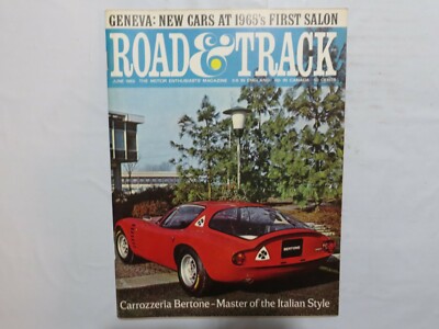  Road and Track Jun 1965 Carrozzeria Bertone T6