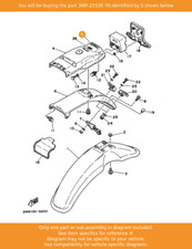 YAMAHA Emblem, Yamaha, 3WF-2153E-70 OEM FJR1300 XT350 XJ600N YZ250F YZ450F YG50