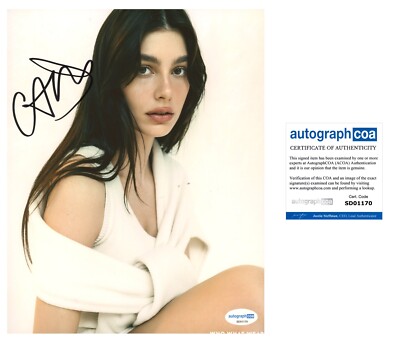 CAMILA MORRONE SIGNED DAISY JONES SEXY MODEL 8x10 PHOTO - ACOA COA