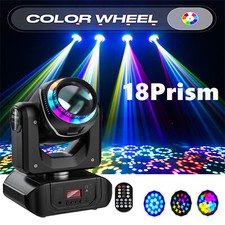 18Prism Stage Lights 150W LED Moving Head Disco Light DMX RGBW Gobo Beam DJ Club