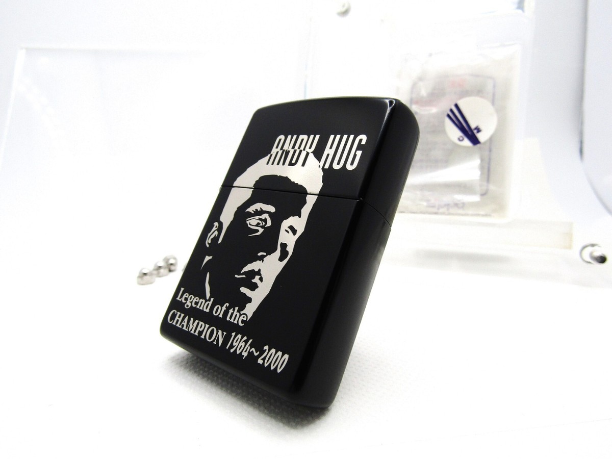 K-1 Grand Prix Andy Hug Black Silver Limited Zippo 2001 Mint Rare