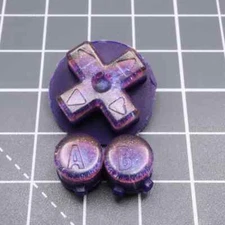 Lab Fifteen Cutom Molded Resin Gameboy Advance GBA Button Set - Cosmic Purple