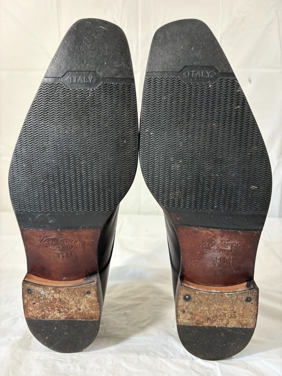 Barneys New York Mens 11 M Brown Leather Square Toe Oxfords Dress Shoes Italy Barneys New York Mens 11 M Brown Leather Square Toe Oxfords  main image 3