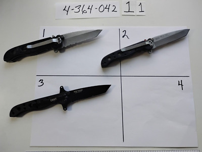 CRKT M16 -10KSF. 10Z, 12Z TANTO NICE CLEAN GREAT SHAPE SHARP $27 EACH OR OBO