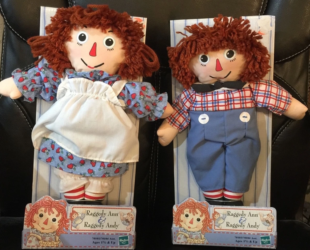 HASBRO 2000 Raggedy Ann Andy Dolls 12