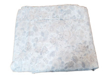 LAURA ASHLEY Flat Sheet White Floral 100 Cotton Full Eco-Friendly Cottagecore