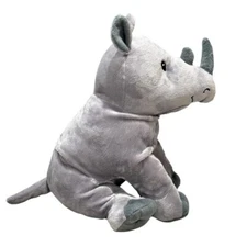 Kohls Cares I Know a Rhino Rhinoceros Plush Charles Fudge 11 Inch Gray Stuffed