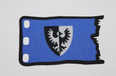 Flag Flagge Fahne 3 Löcher kompatibel mit Ritterburg Black Falcon Adler (Q)