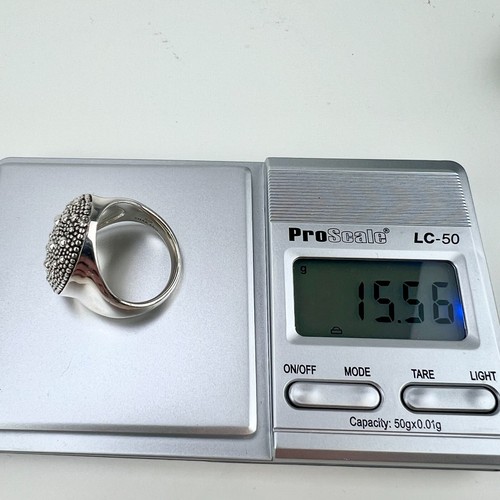 Michael Dawkins 925 Sterling Silver Ring Beaded Texture Dome Granulated Size 10 - Picture 10 of 10