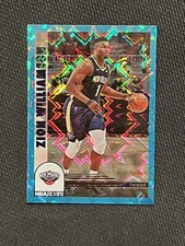 Zion Williamson 2022-23 NBA Hoops Tribute TEAL EXPLOSION Holo SP Pelicans #296