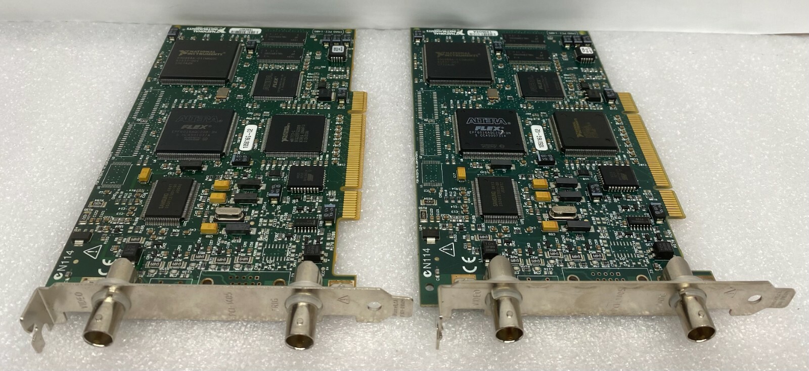 LOT OF 2 NATIONAL INSTRUMENTS 185816G-02 DATA ACQUISITION DAQ CARD IMAQ PCI-1405