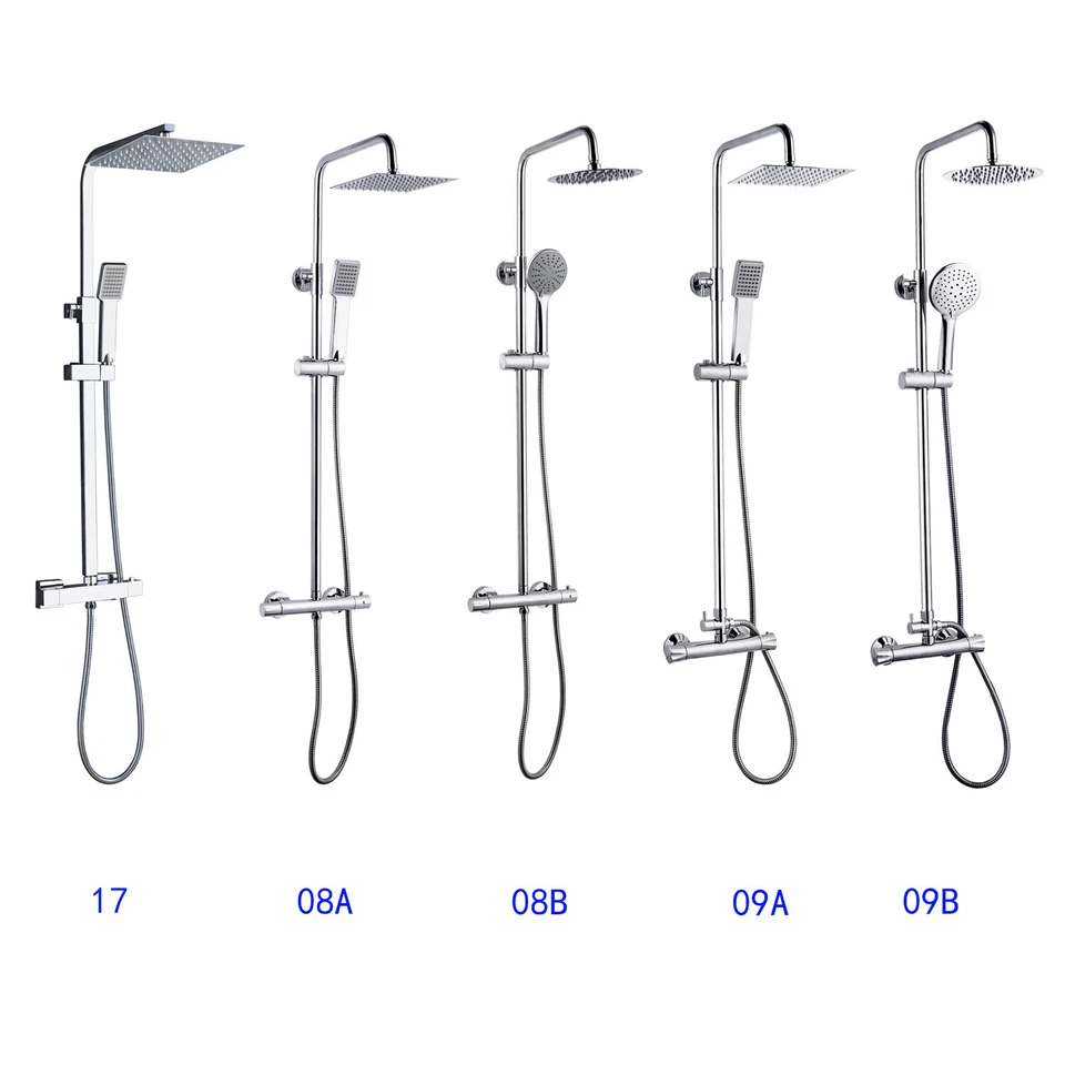 Duschsystem Duschset Regendusche Handbrause Thermostat Edelstahl Duscharmatur