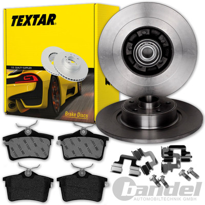 TEXTAR BREMSSCHEIBEN 268mm + BELÄGE HINTEN für PEUGEOT 308 SW/Kombi