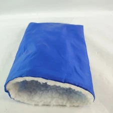 Car Winter Ice Snow Scraper Blue Mitt Fleece Glove Window Windshield Ice Remover