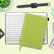 JUBTIC A5 Check Registers for Personal Checkbook, Ledger Transaction Registers L