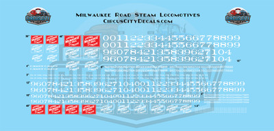 Milwaukee Road Steam Locomotives N 1:160 Scale