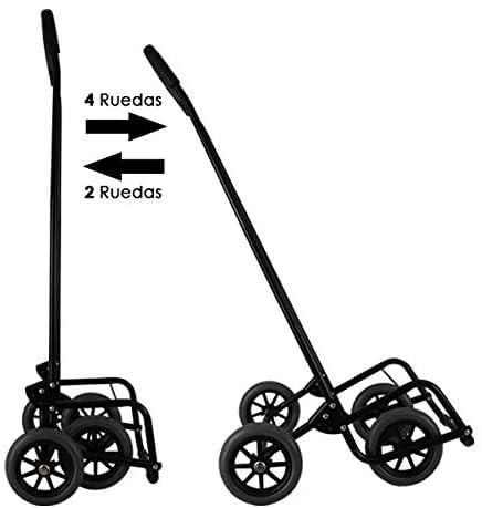 0944 Carrello della spesa 4 ruote Julia rosso vermiglio 50 litri di capacità - Foto 20 di 24