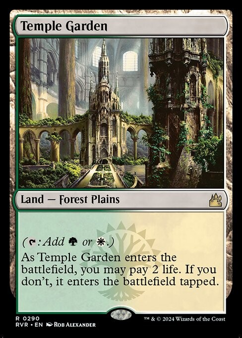 Temple Garden Ravnica Remastered #290 Rare NM