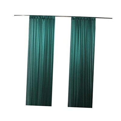 2pcs 5ftx10ft Photography Backdrop Curtains 2pcs 5ft(W)*10ft(H) Dark green