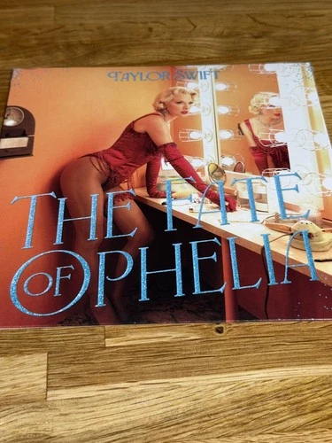 Taylor Swift The Fate Of Ophelia 7" Vinyl Single Orange Gold glitter In Hand!