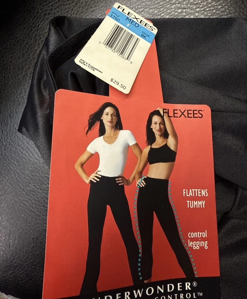 Legging de Colección Flexees Underwonder Control Panty Modelador Talla Mediana Negro NUEVO  Foto 3 de 4