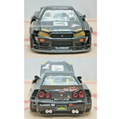 ミニカー THE HORNET NISSAN SKYLINE GT-R (R34) Mini GT Kaido House Tamiya Nissan Skyline GT-R R34 The Hornet
