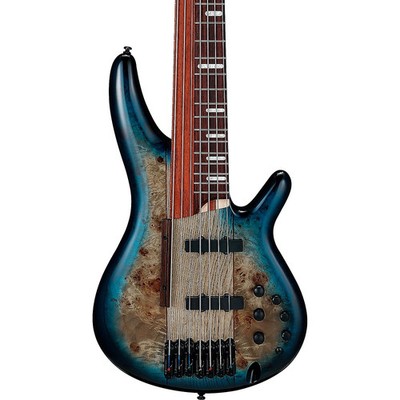 Ibanez Bass Workshop SRAS7 7String Electric Bass Cosmic Blue Starburst