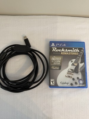 Rocksmith 2014 Edition Remastered PlayStation 4 PS4 - With Guitar Adapter Cable 