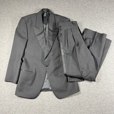 Hugo Boss Wool Mohair 2 Piece Tuxedo Mens 40S 30X29 Black