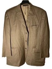 PRONTOMONDO ITALIA Super 140 Perfoma Stretch Merino Wool Blazer-Sz 46-Italy Made