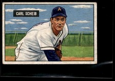1951 Bowman Carl Scheib VG Set Break #83