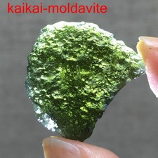 Moldavite véritable cristal brut de moldavite 20 ct de République tchèque certificat PIC