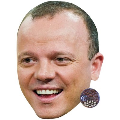 Gigi D'Alessio Big Head. Größer als das Leben Maske.