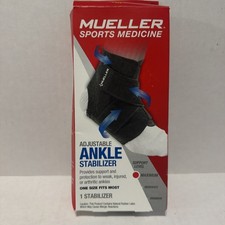 Mueller Adjust Ankle Stabilizer Criss-cross strapping Black M4.5-14/W 5.0-14.0t5