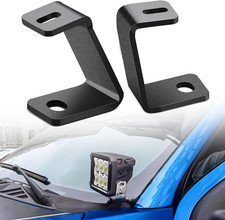 Ditch Light Bracket Hood Mount Brackets for Front A-Pillar Auxiliary Offroad LED