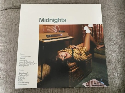 Taylor Swift Midnight Jade Green Marbled 2LP Vinyl Album