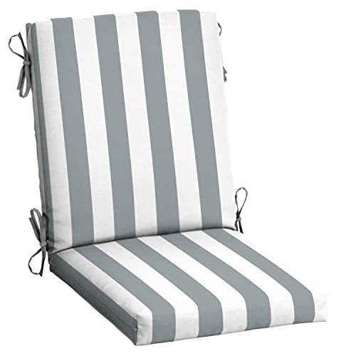 Arden Outdoor Esszimmer Stuhl Kissen, Steingrau Cabana Streifen 20 x 20 Hochlehner - Bild 2 von 8