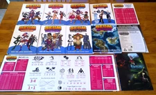 BESM ROLE PLAYING GAME - BOOKS, MAPS, GAME SCREEN - FOURTH EDITIONS - LOT