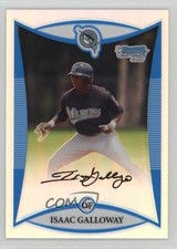 2008 Bowman Draft Prospects Chrome Refractor Isaac Galloway #BDPP36 0zr4