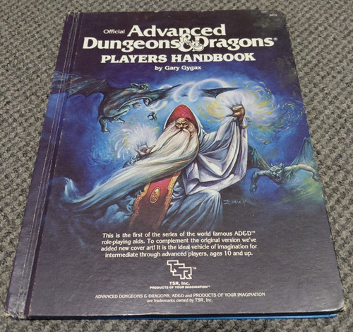 Players Handbook - AD&D Advanced Dungeons & Dragons 1E - Gygax - TSR
