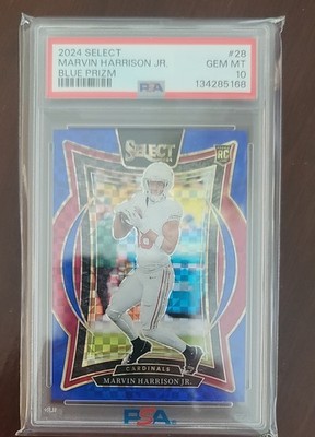 2024 Panini Select - Concourse Marvin Harrison Jr. #28 Blue Prizm /249 (RC)