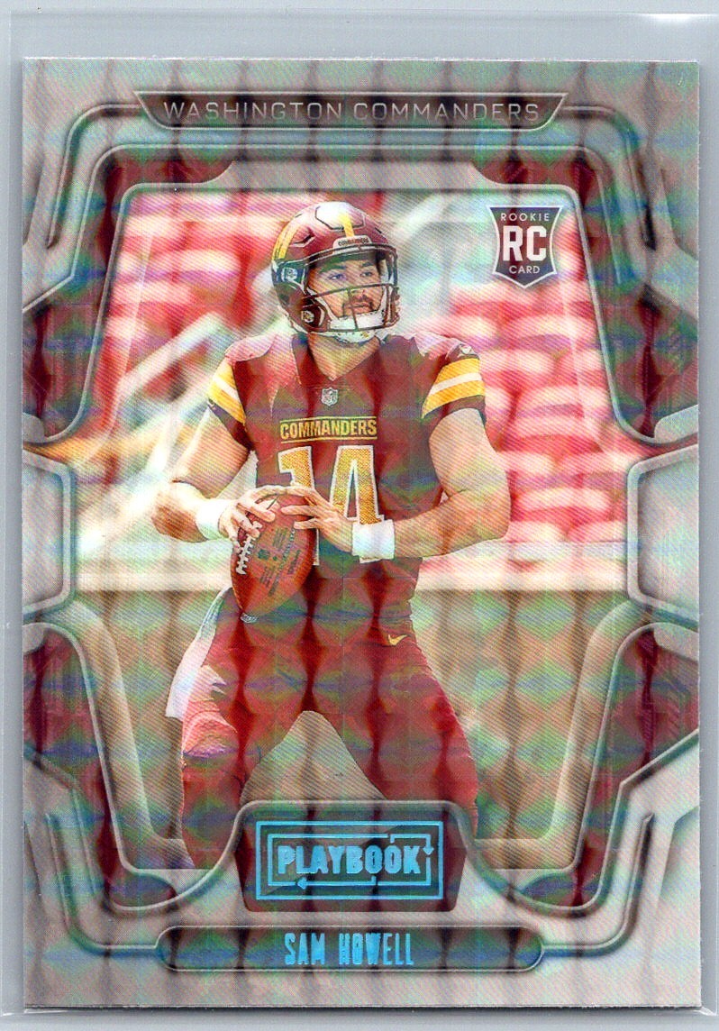 2022 Panini Playbook Mosaic Sam Howell Rookie Washington Commanders #105