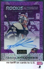 2020-21 O-Pee-Chee Platinum Rookie Auto Violet Pixels #RKI Matiss Kivlenieks