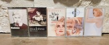 Madonna Cassette Lot 5 Tapes 1980s 1990s Pop Rock Music Albums untested