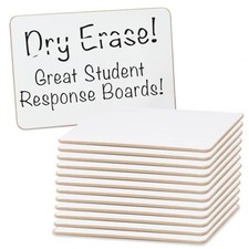 Non-Magnetic Dry Erase Boards - Set of 12-6" x 9" - Ideal for Home 6"W x 1.5"H