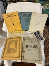 Vintage Lot Of 8 Violin Music Books Early 1900's Perlman, Wohlfahrt, Hohmann,